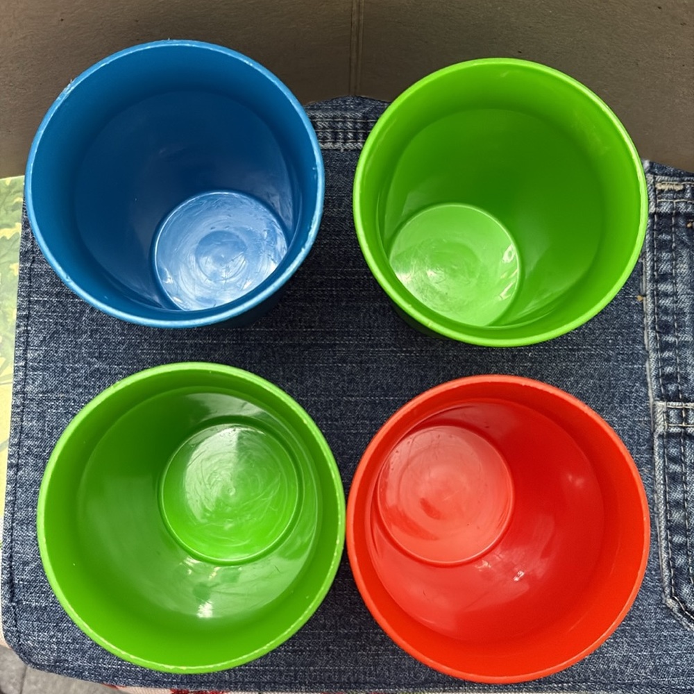 Tupperware Colorful Stackable Hard Plastic Cups - Picture 3 of 11